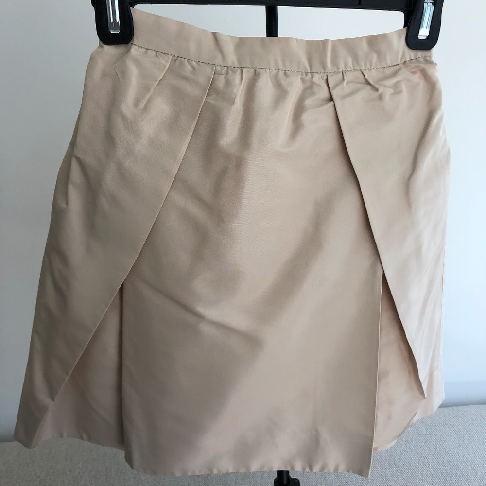 J. Crew Crewcuts Silk Beige Occasion Skirt size 12